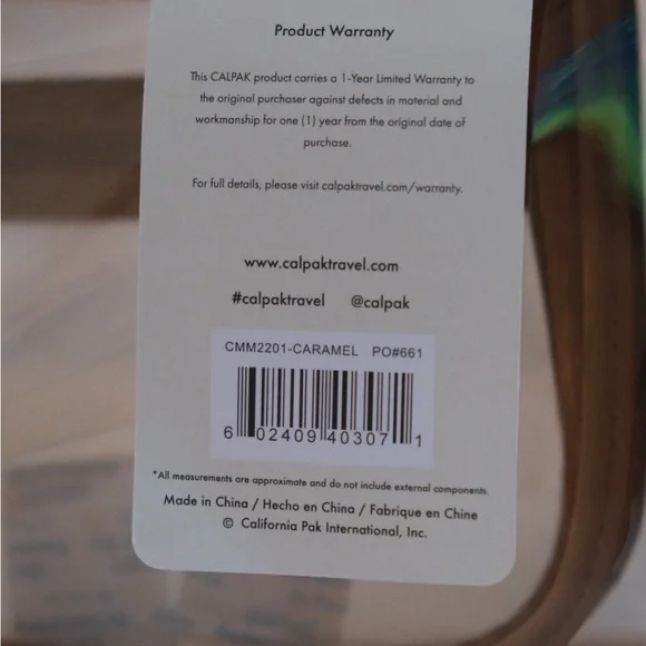 Calpak Medium Cosmetics Case in Caramel - Picture 9 of 9